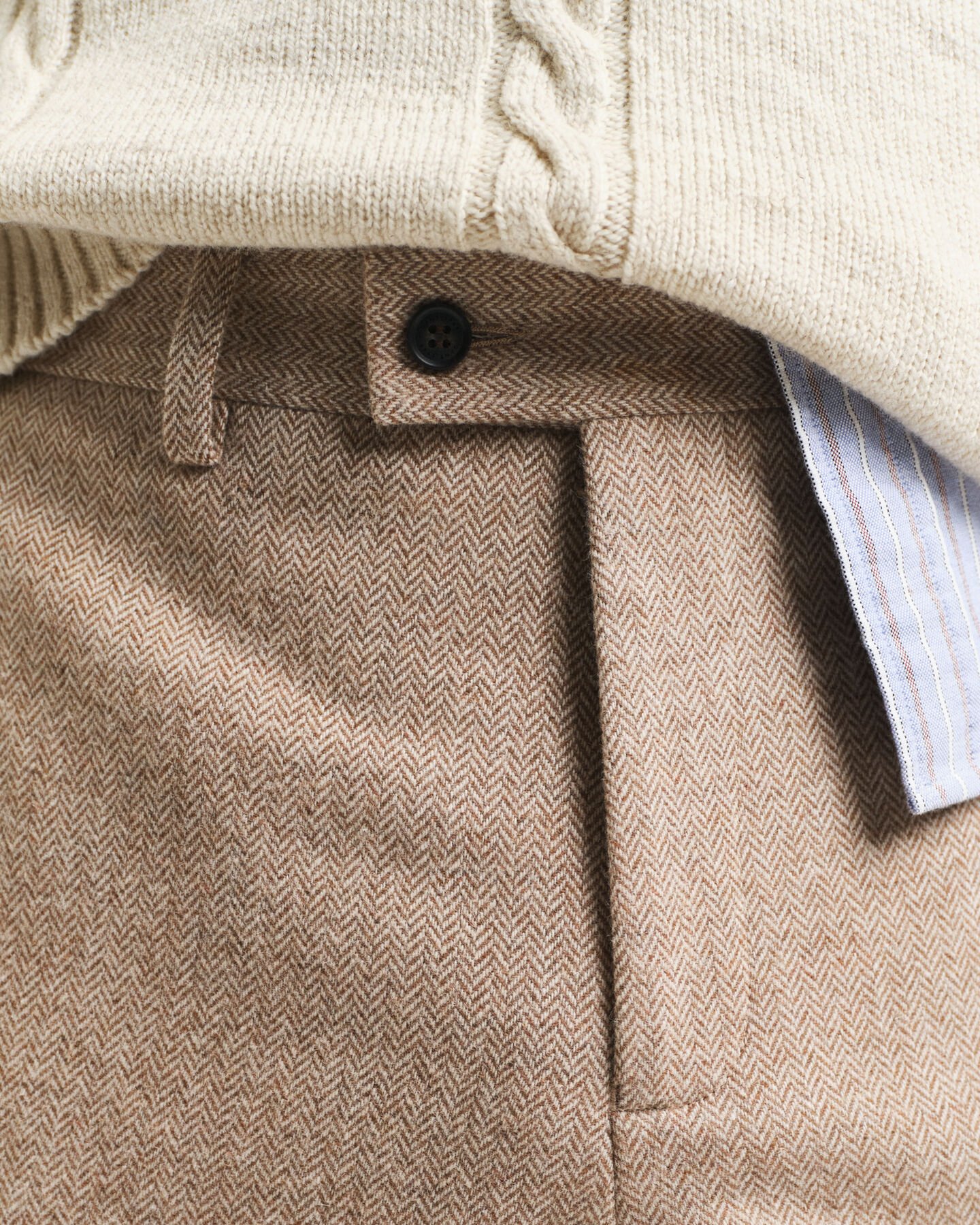 Pantalon de costume slim fit &agrave; chevrons