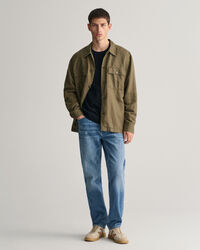 Pull ras du cou en coton Textured