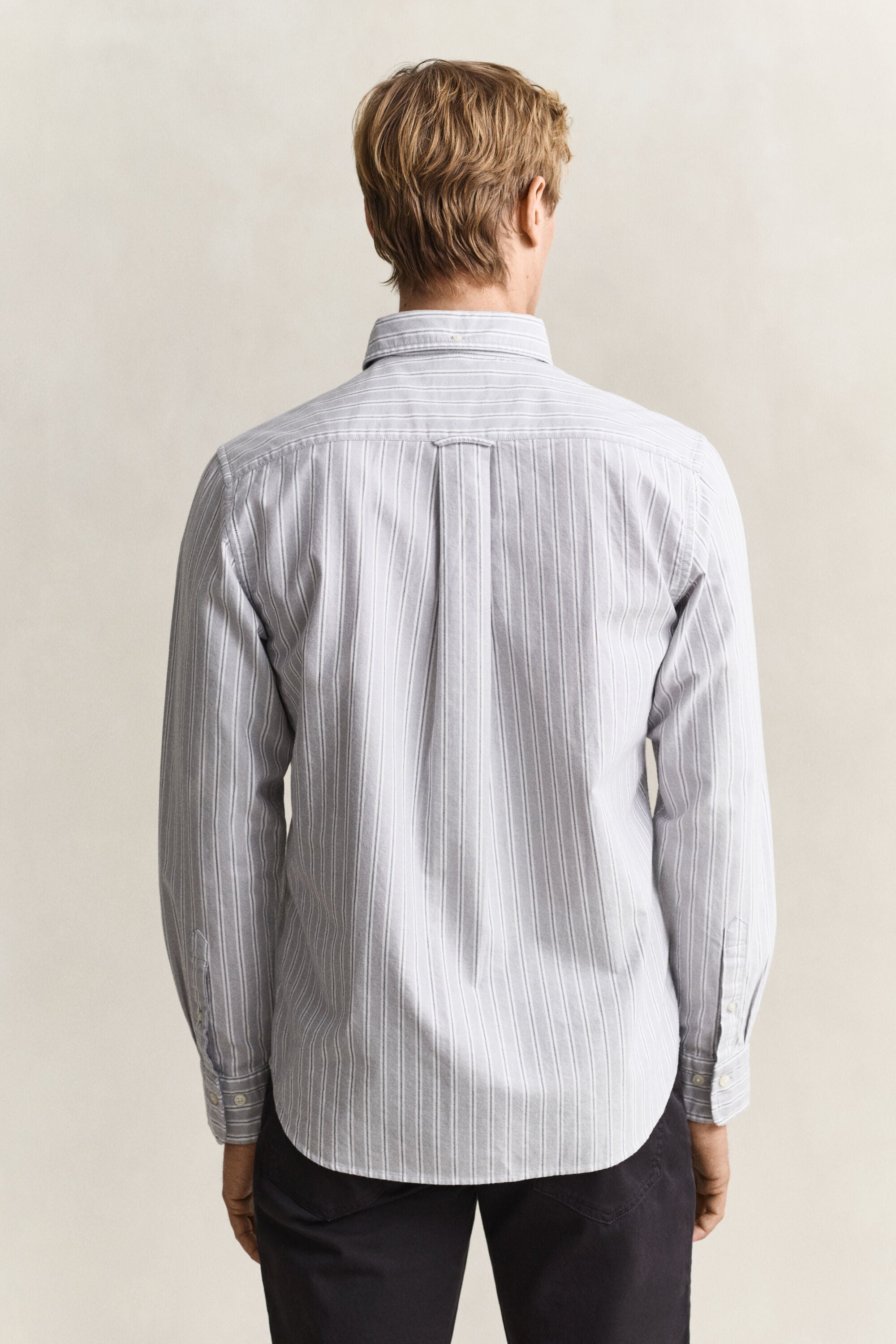 Chemise en coton Oxford classique à rayures