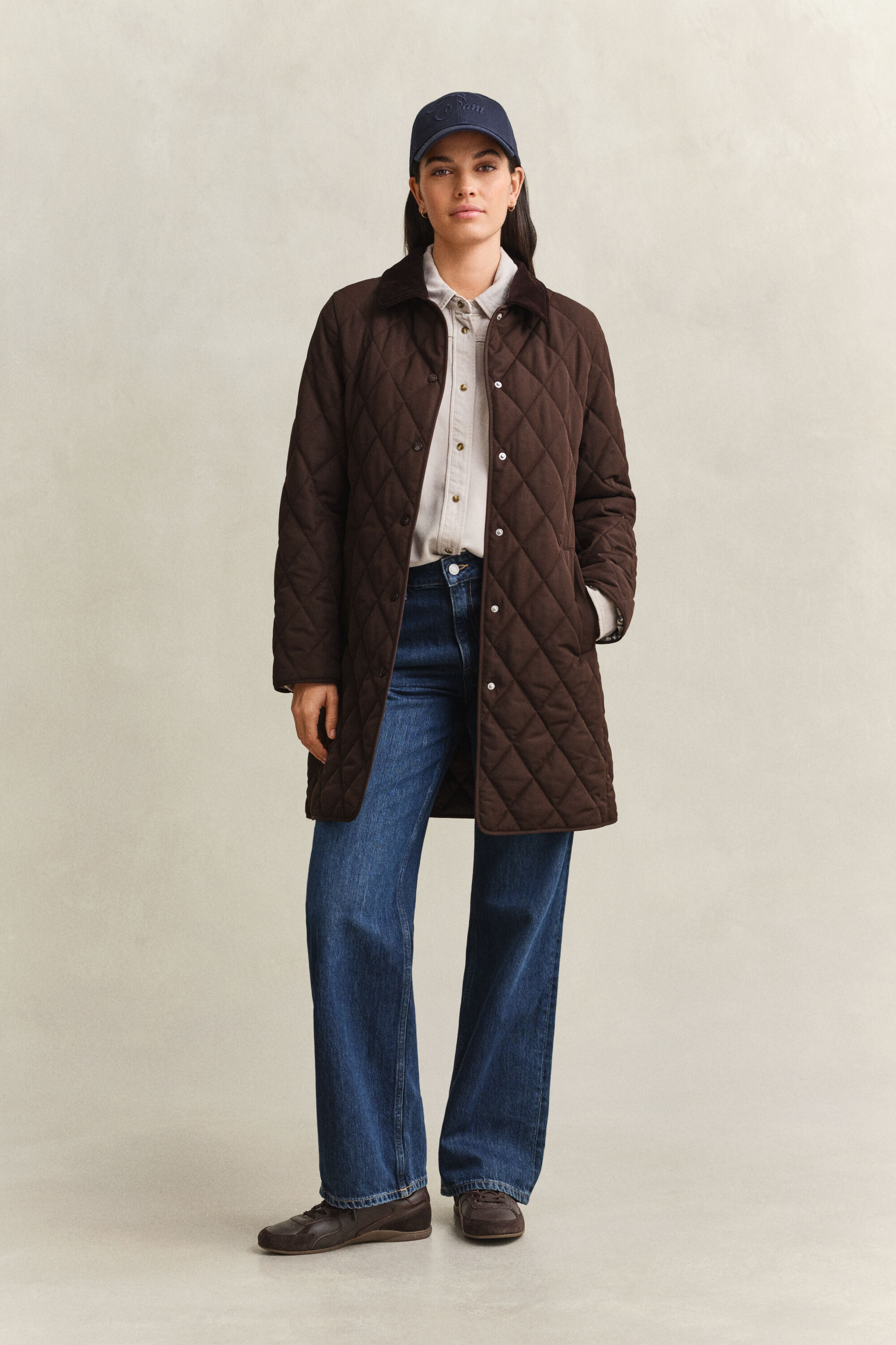 Manteau matelassé ajusté