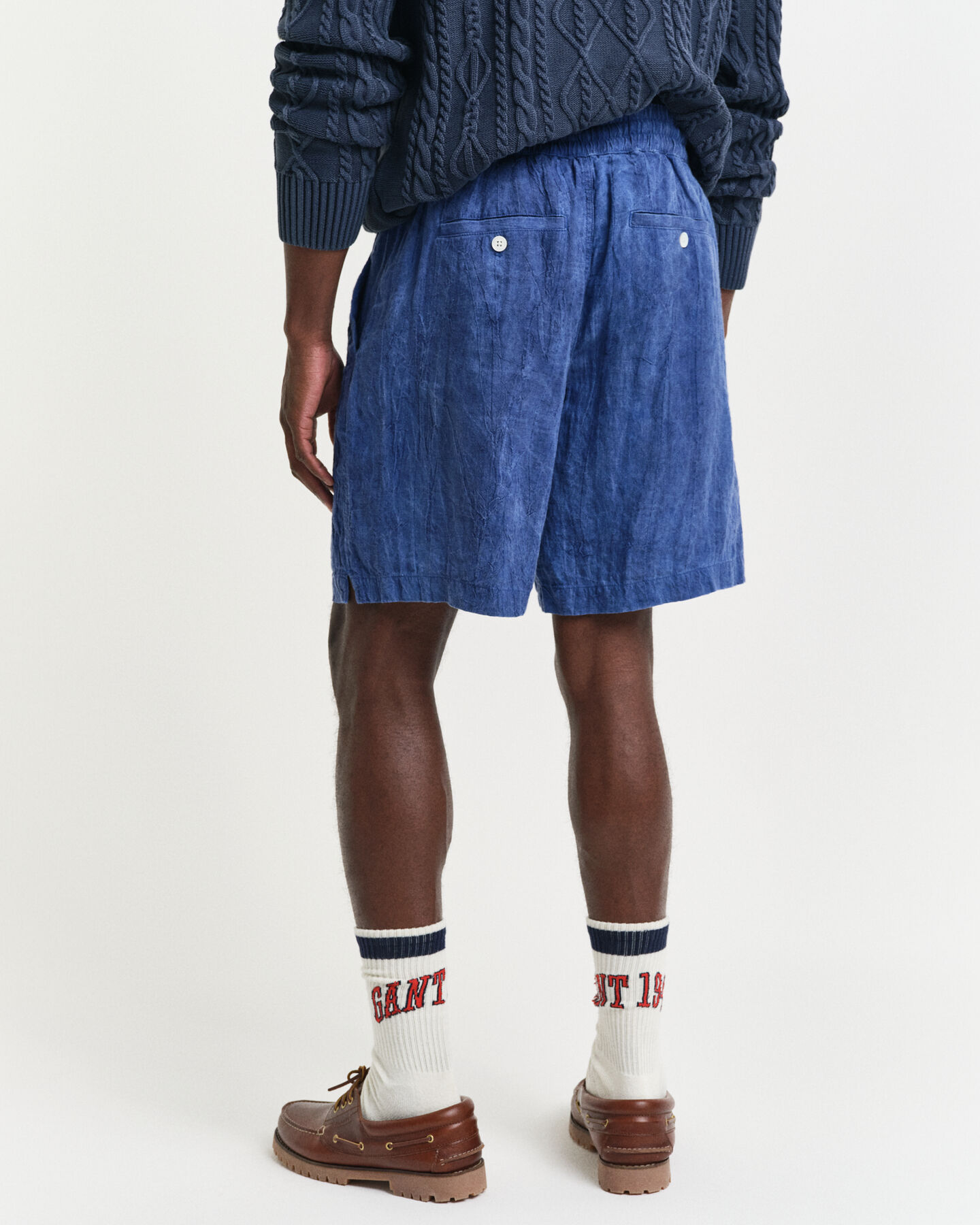 Short de vacances coupe décontractée en lin