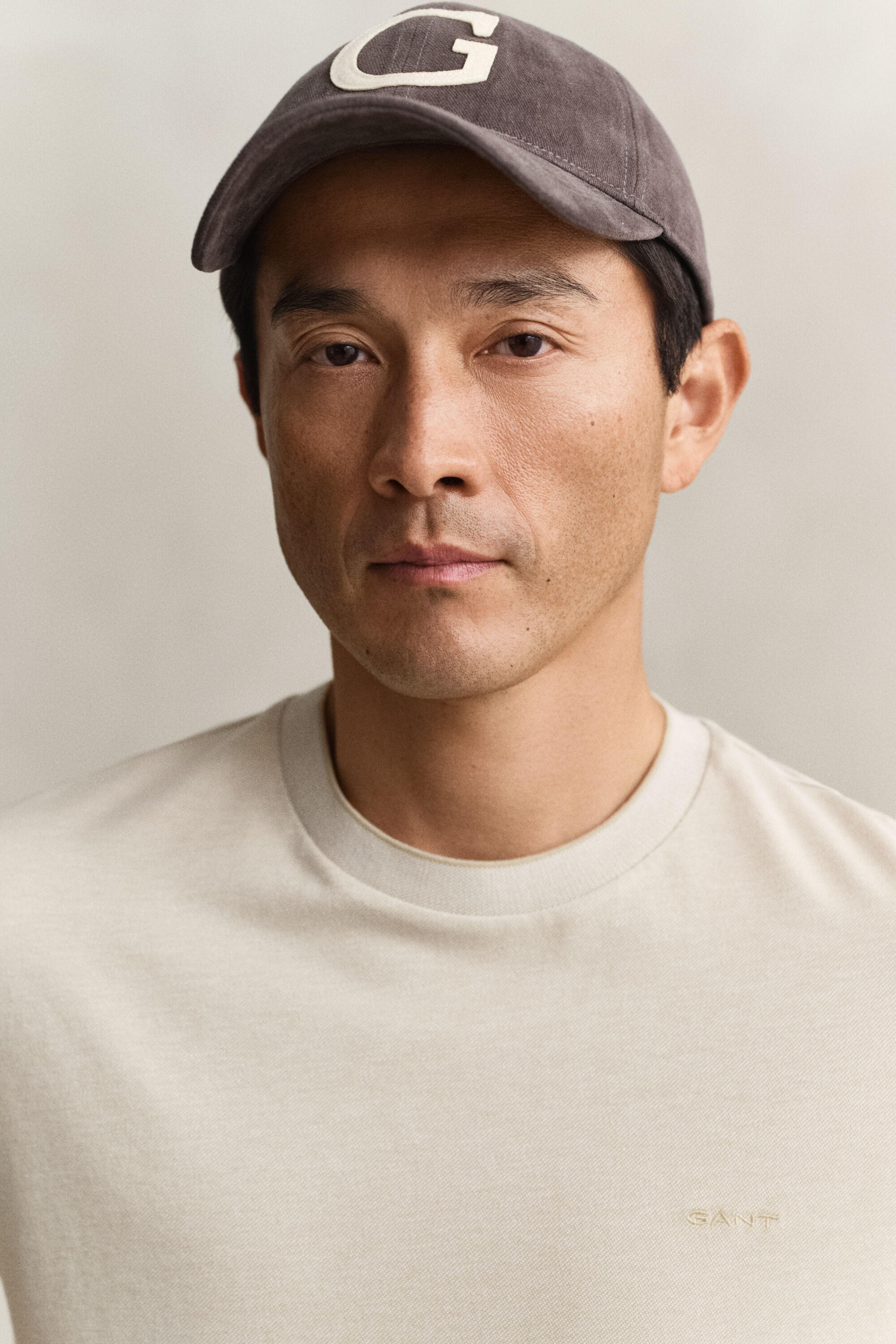 T-shirt bicolore en coton piqué