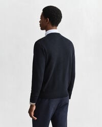 Pull col rond en coton classique