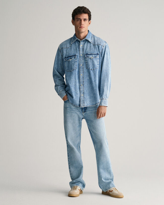 Chemise relaxed fit en denim Rodeo