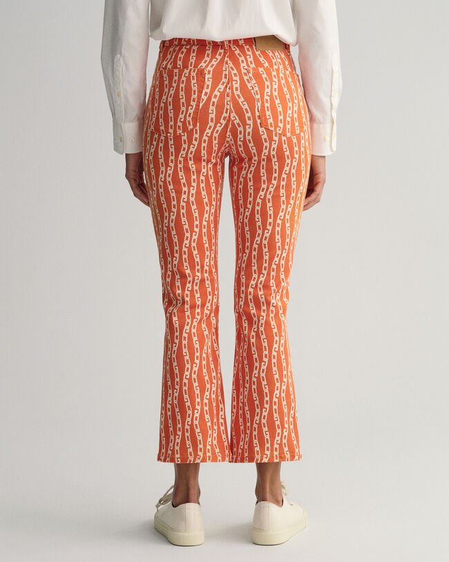 Jean court Chain Print