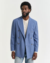 Veste de costume coupe regular en laine moulinée