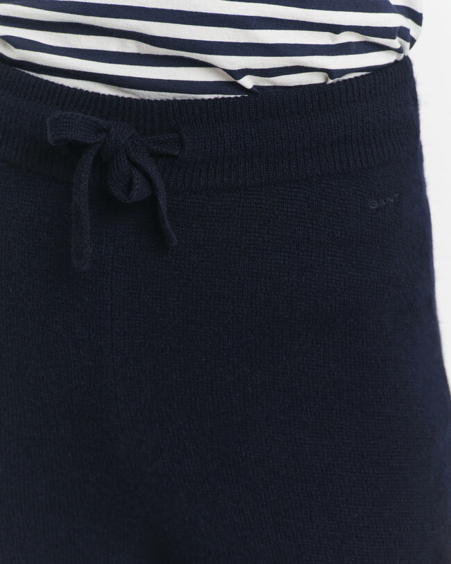 Pantalon en laine tricotée