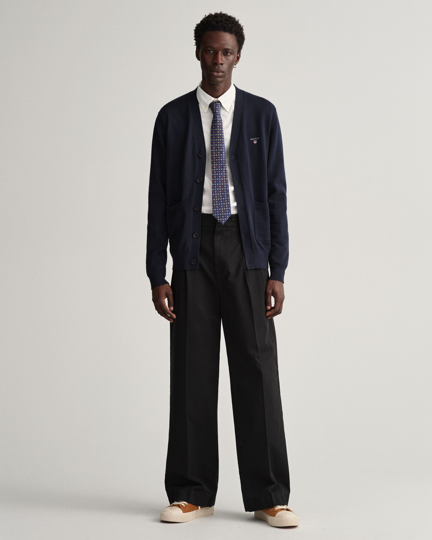 Cardigan col V en coton Classic