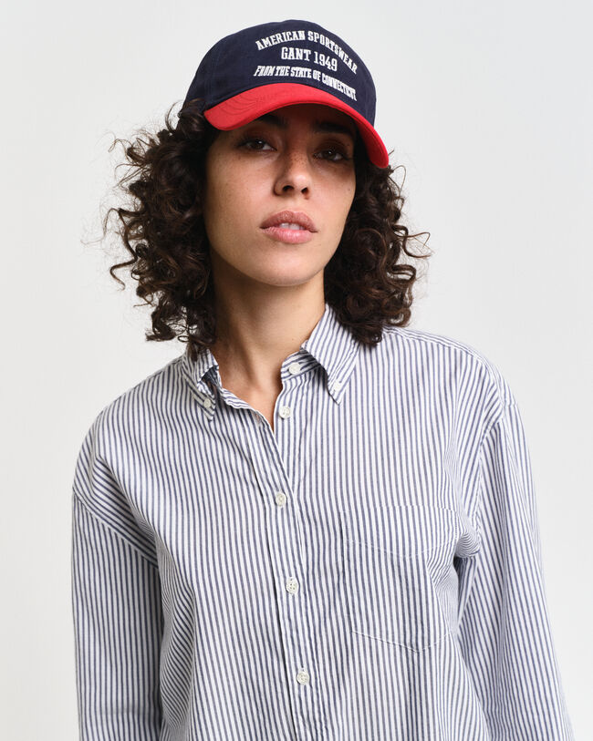 Chemise relaxed fit en coton Oxford Luxury à rayures