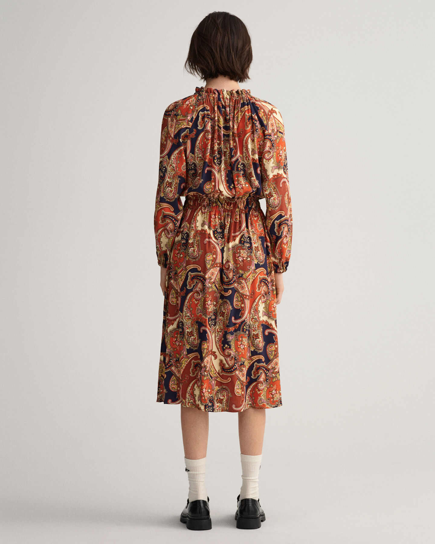 Robe à col bateau Paisley