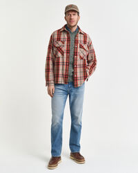 Surchemise coupe décontractée à carreaux