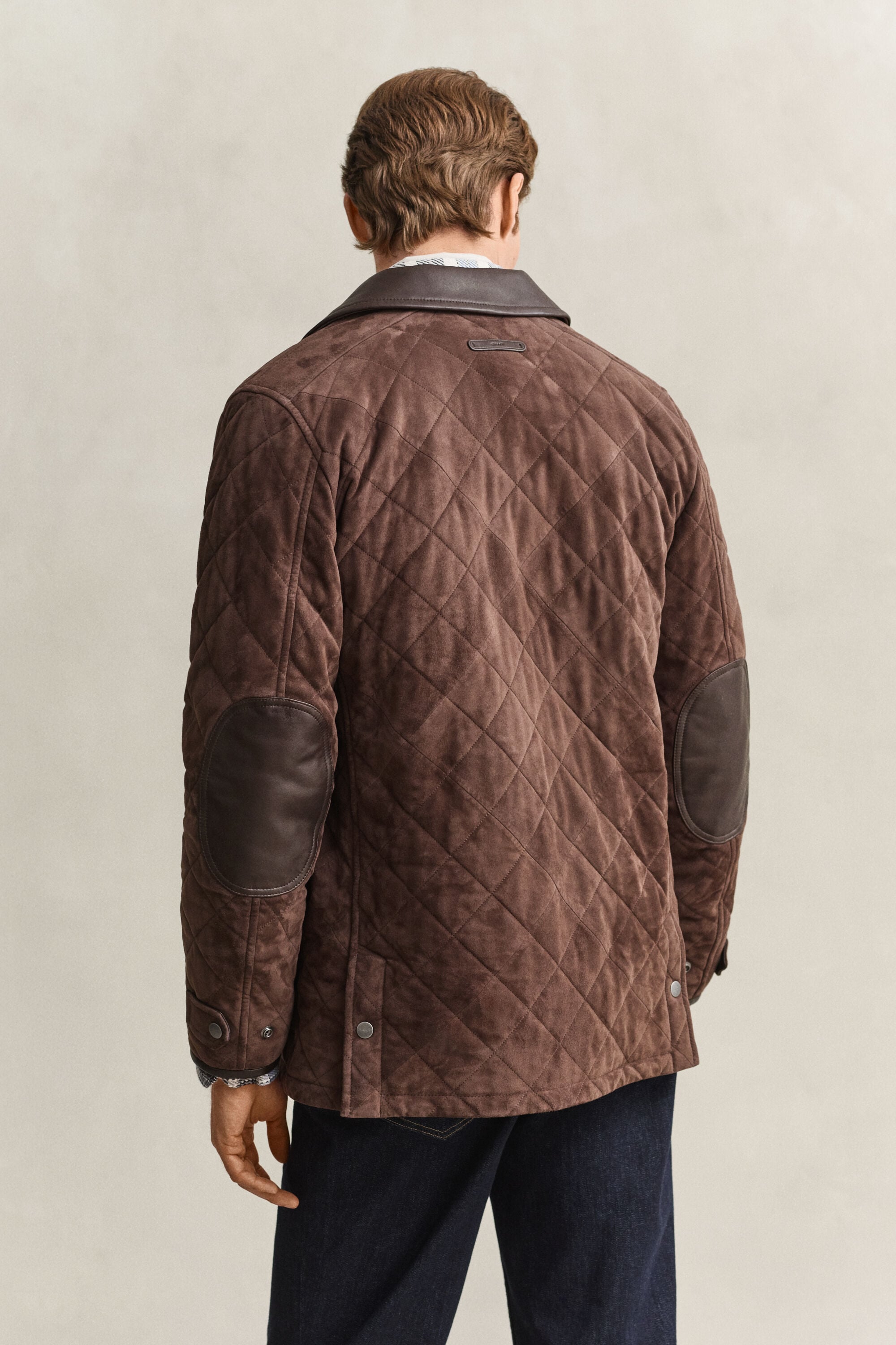 Veste en daim matelassée