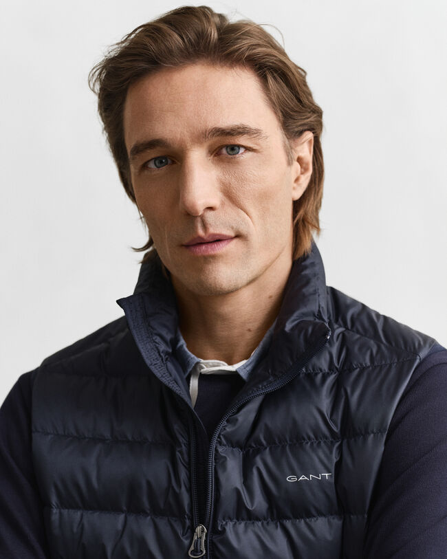 Doudoune sans manches légère en duvet