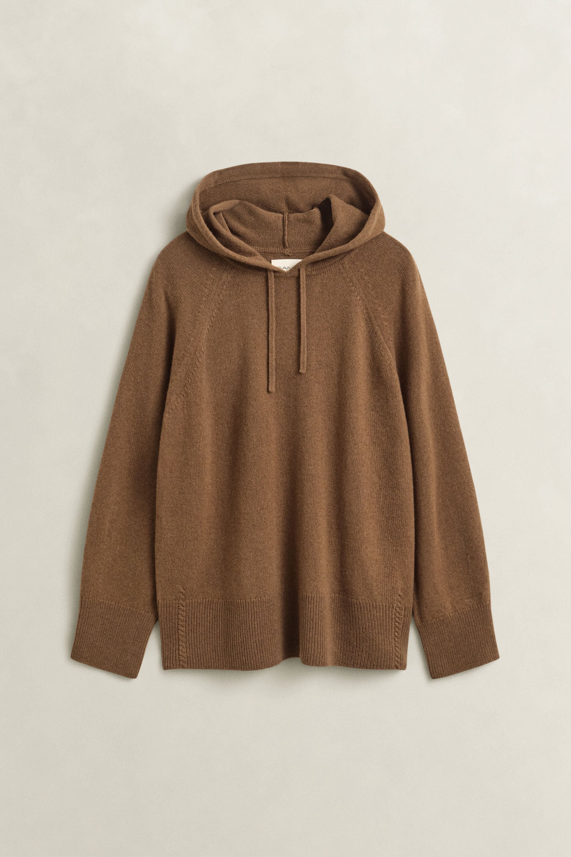 Sweat à capuche en laine et cachemire