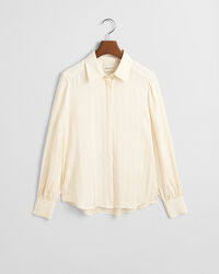 Chemise regular fit en satin &agrave; rayures