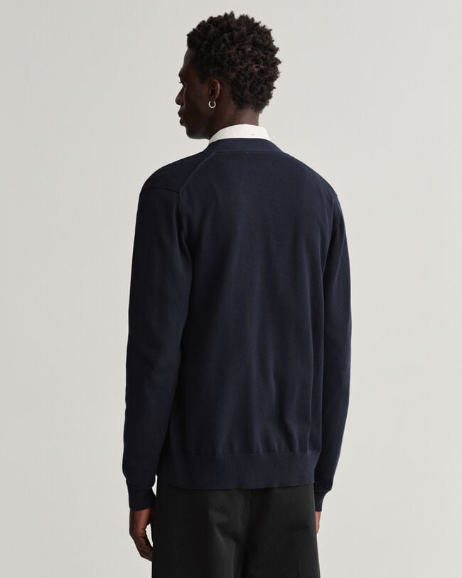 Cardigan col V en coton Classic