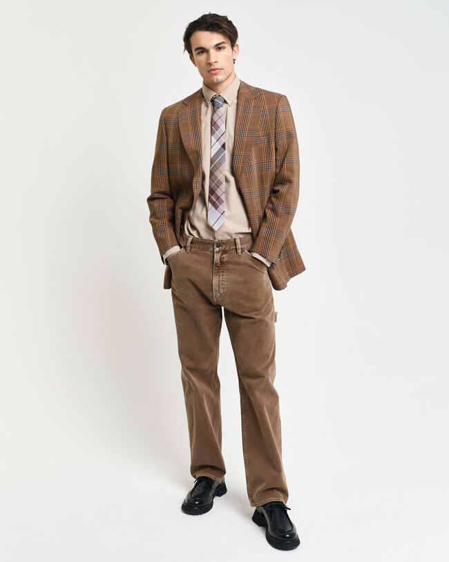 Chemise regular fit en flanelle chin&eacute;e