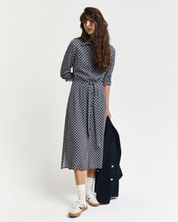 Robe-chemise à imprimé géométrique