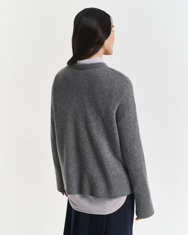 Pull col rond en cachemire
