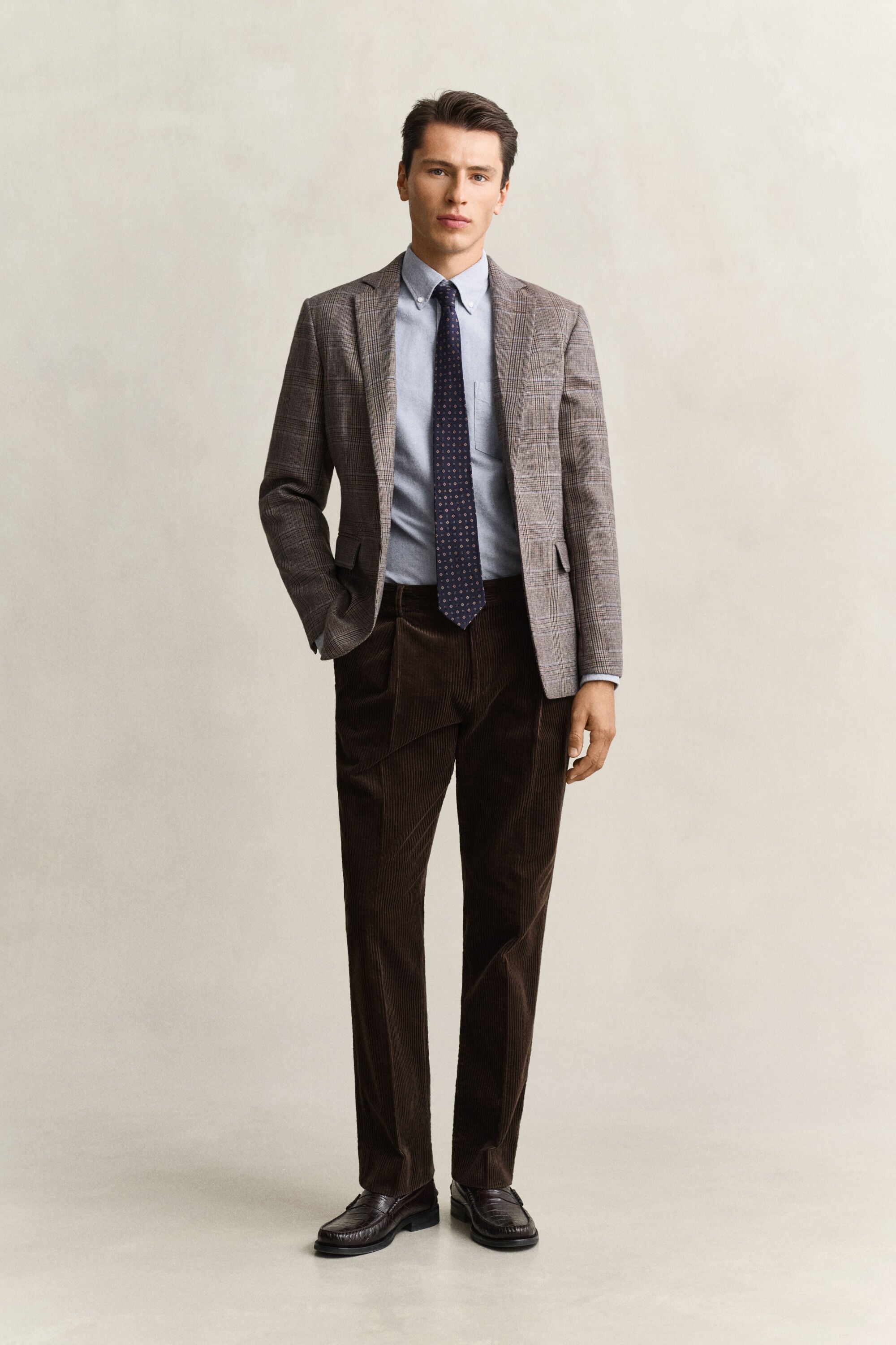 Chemise en coton Oxford brossé