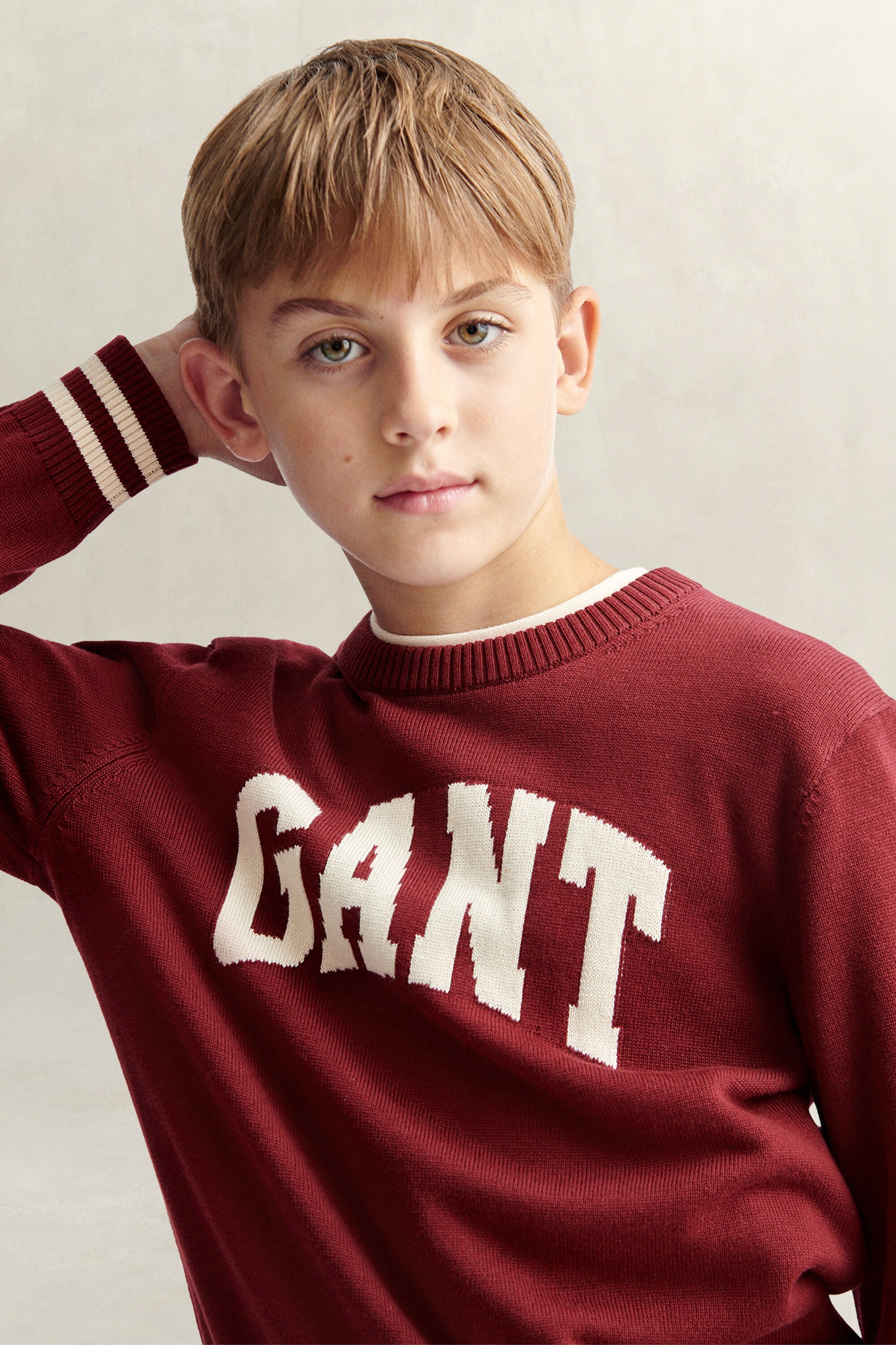 Pull en intarsia Ado Garçon