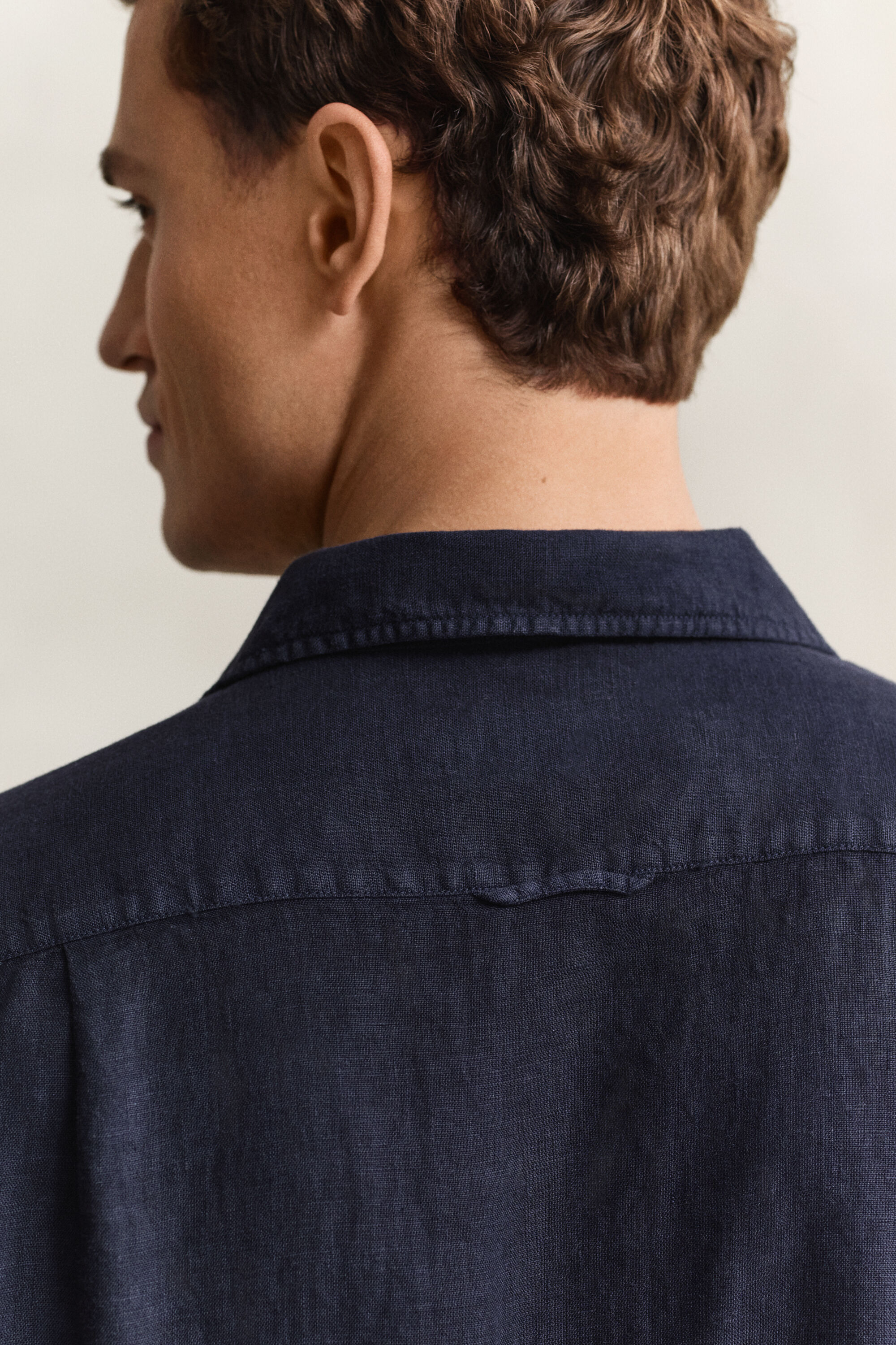 Chemise à manches courtes en lin