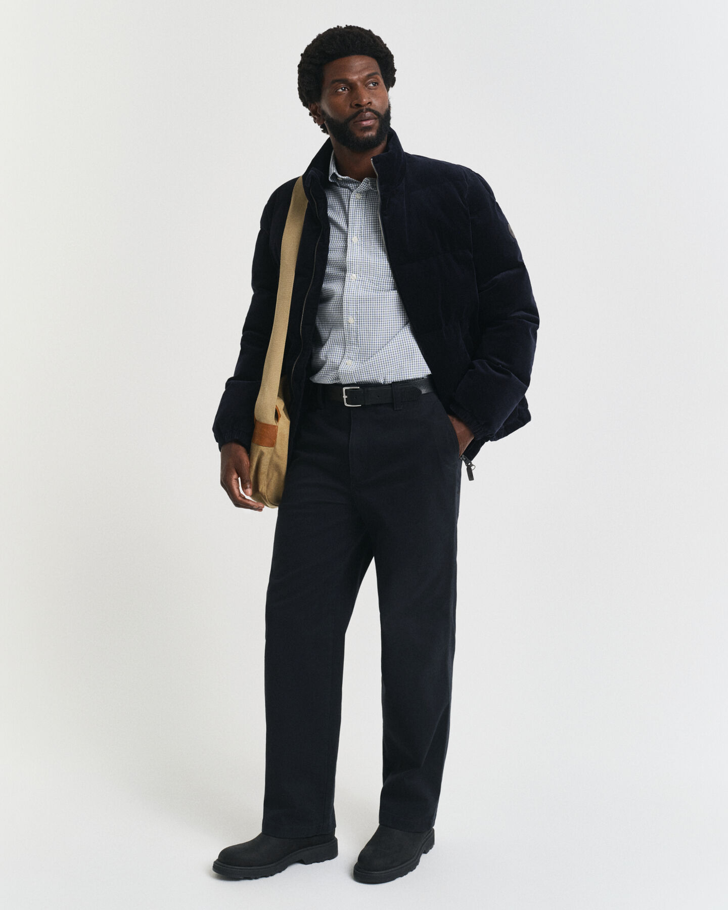 Chemise coupe regular classique en popeline à carreaux