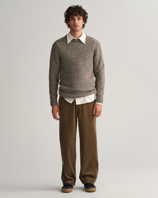 Pantalon de costume en velours côtelé