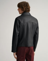 Veste courte en cuir