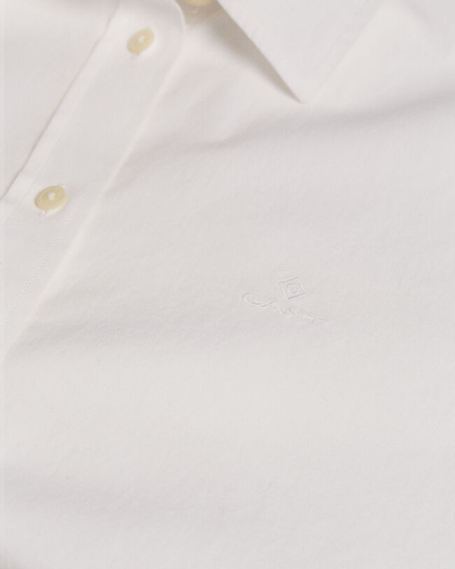 Chemise regular fit en popeline de coton