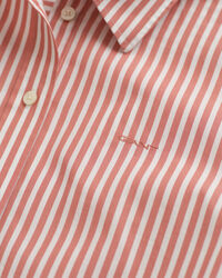 Chemise coupe regular en popeline &agrave; rayures classique