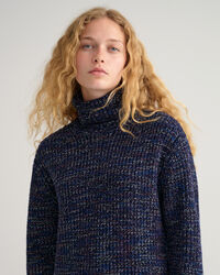 Robe col roul&eacute; multicolore