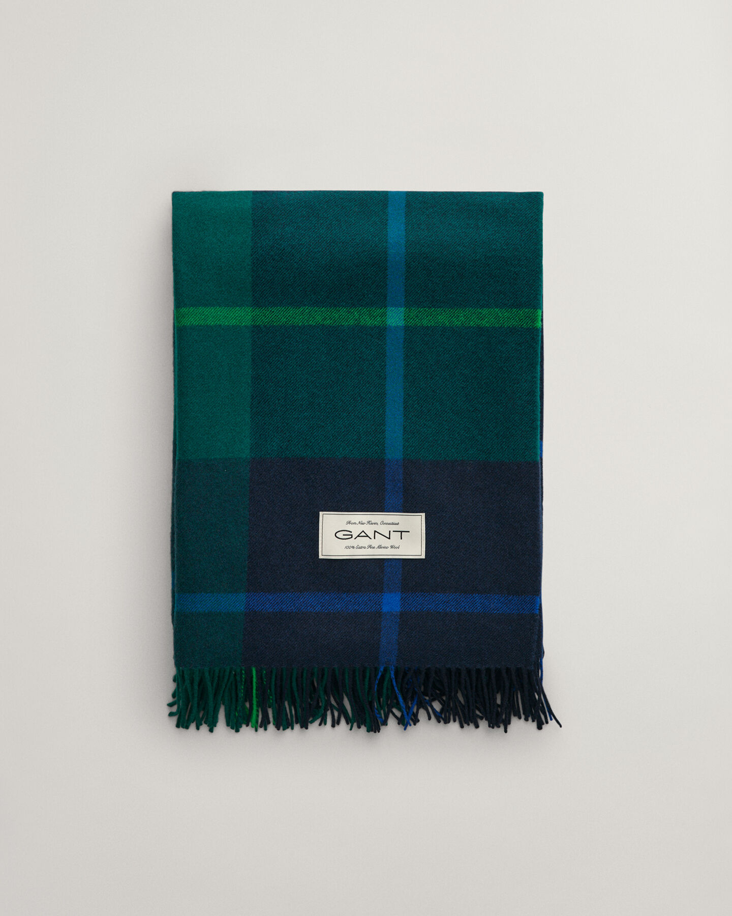 Jeté de lit en laine mérinos extra-fine