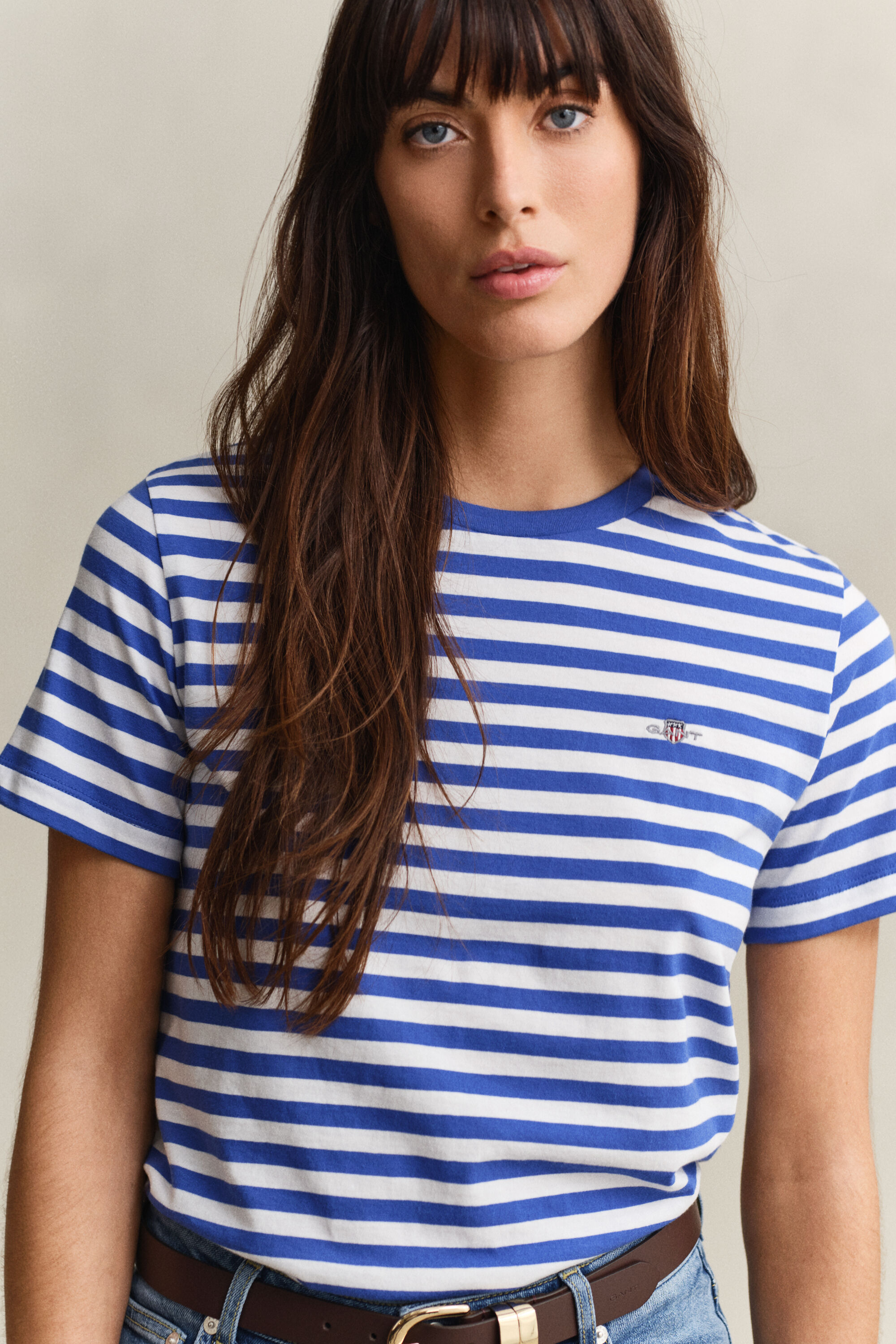 T-shirt rayé Shield