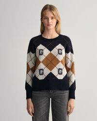 Pull ras du cou Argyle