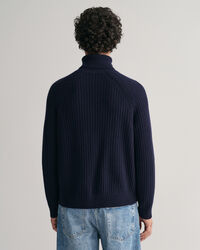 Pull col roulé Textured