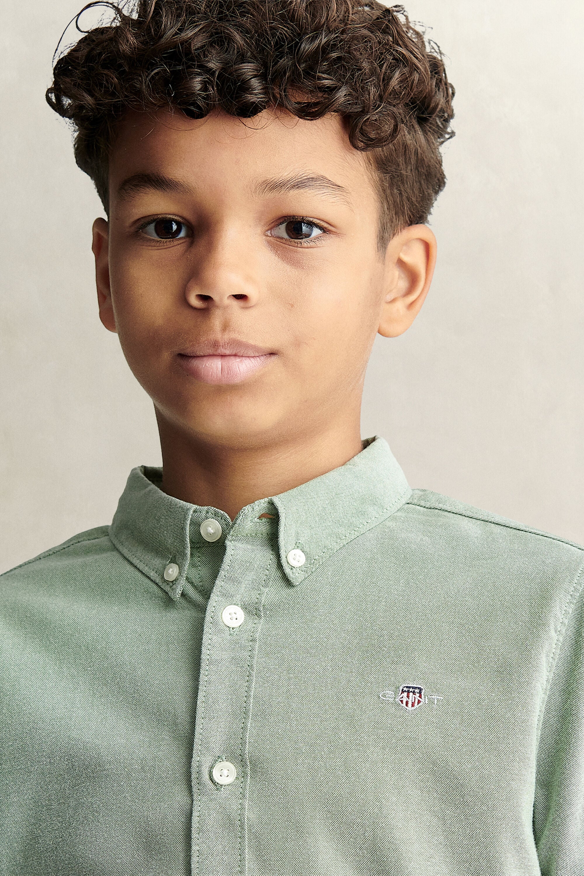 Chemise en coton Oxford Shield Ado Garçon