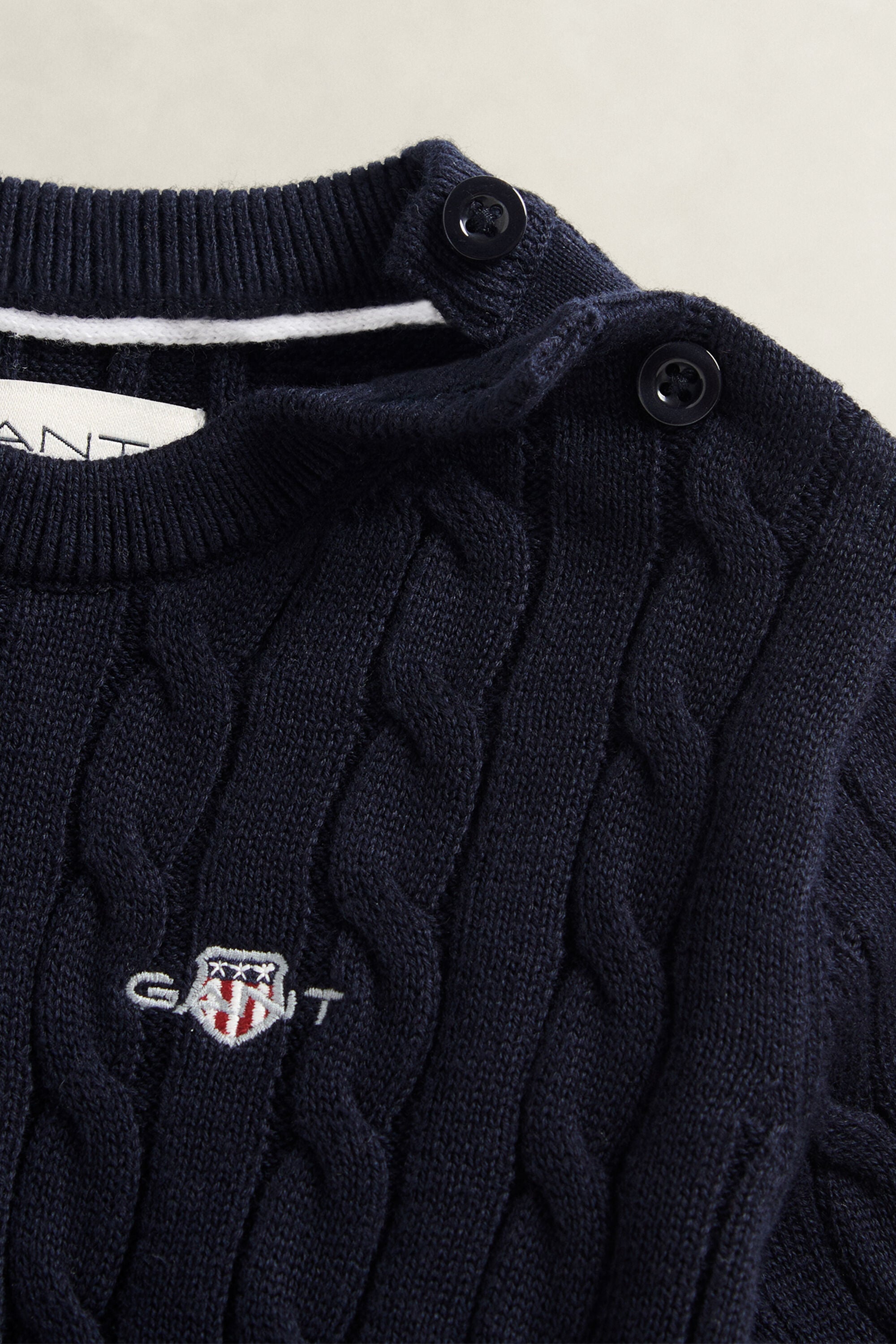 Pull en maille torsadée Shield Fille