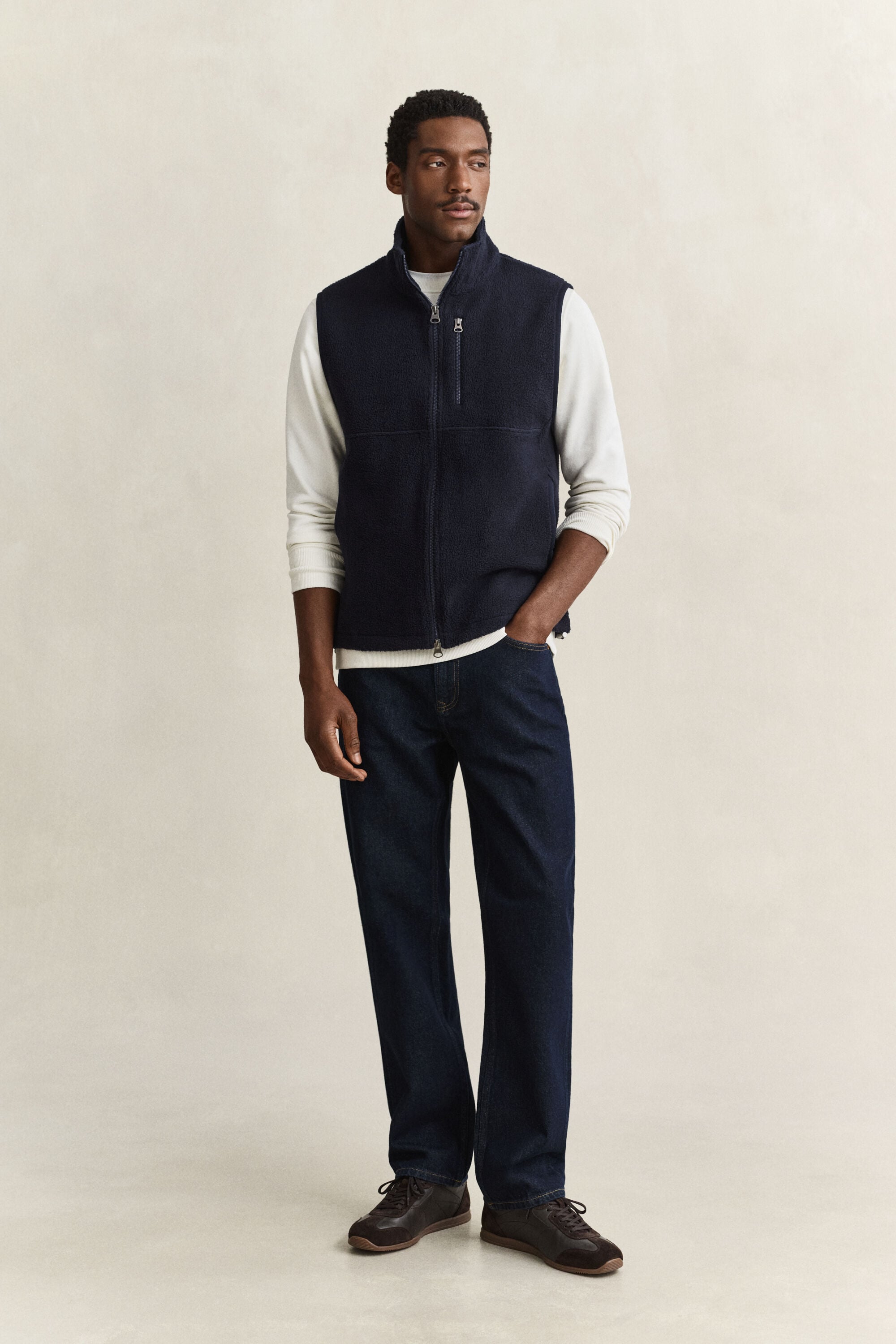 Veste sans manches en polaire