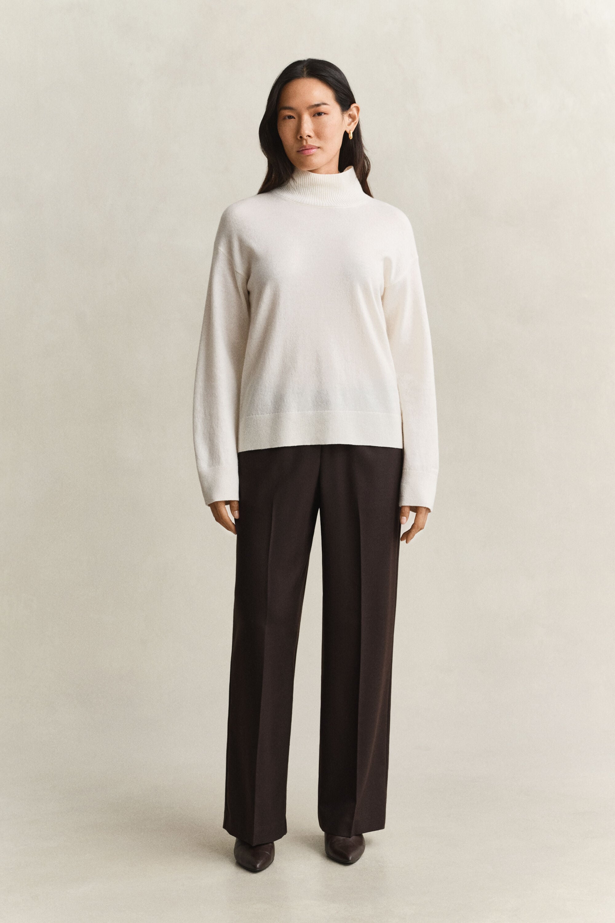 Pantalon en laine mélangée