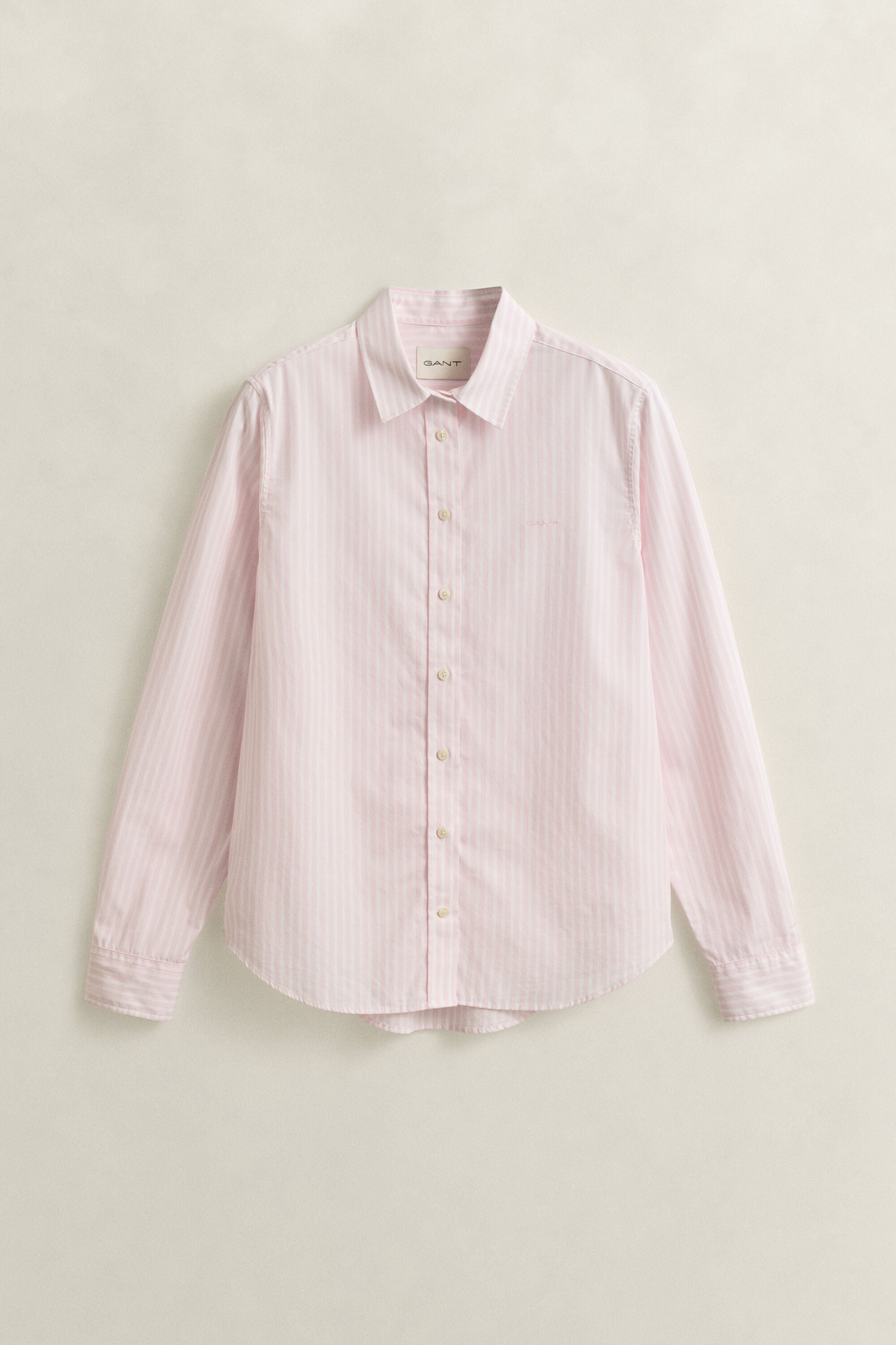 Chemise regular en popeline à rayures classique