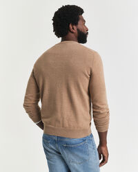 Pull col rond en coton classique