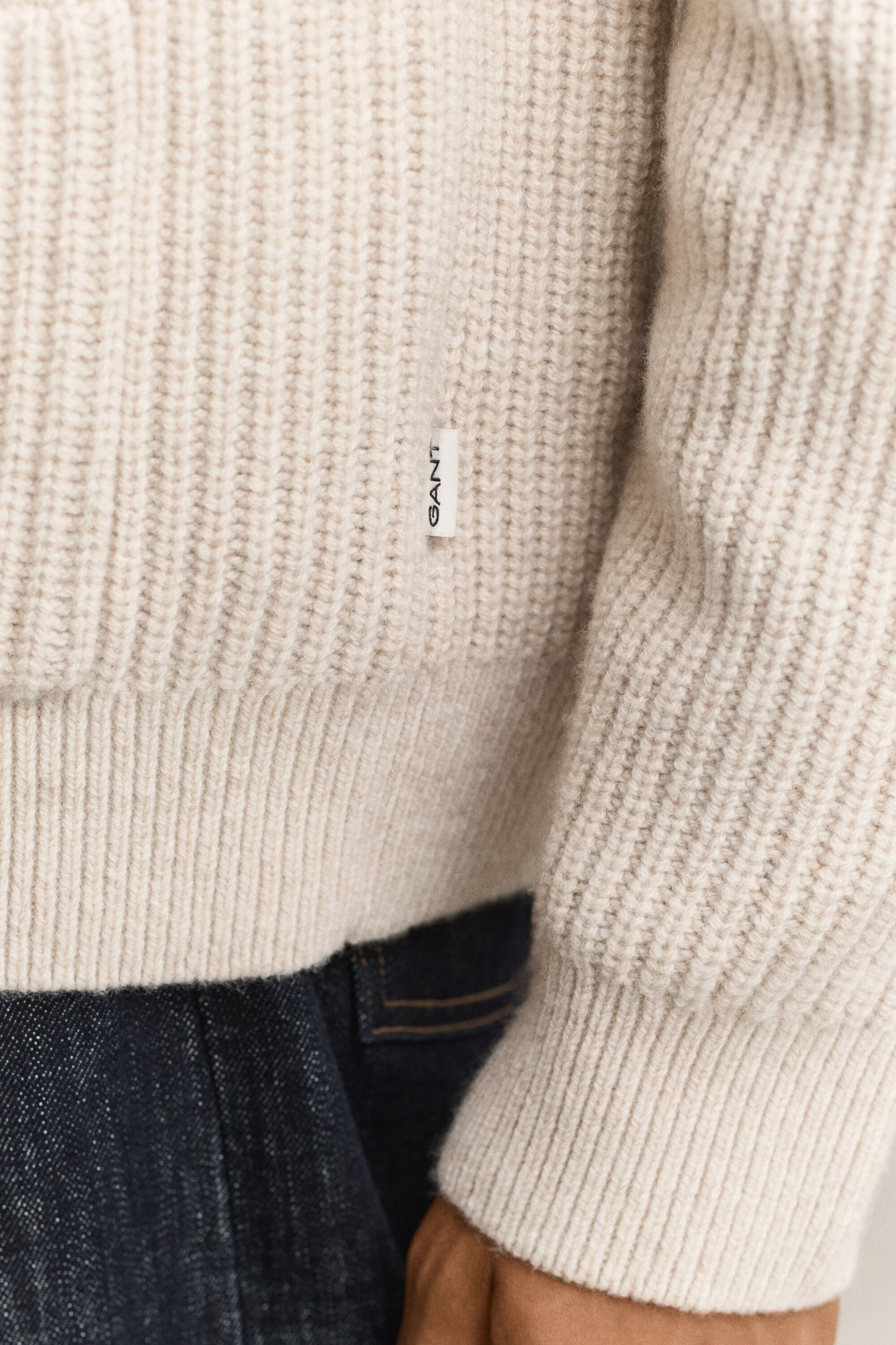 Cardigan en laine mélangée à rayures