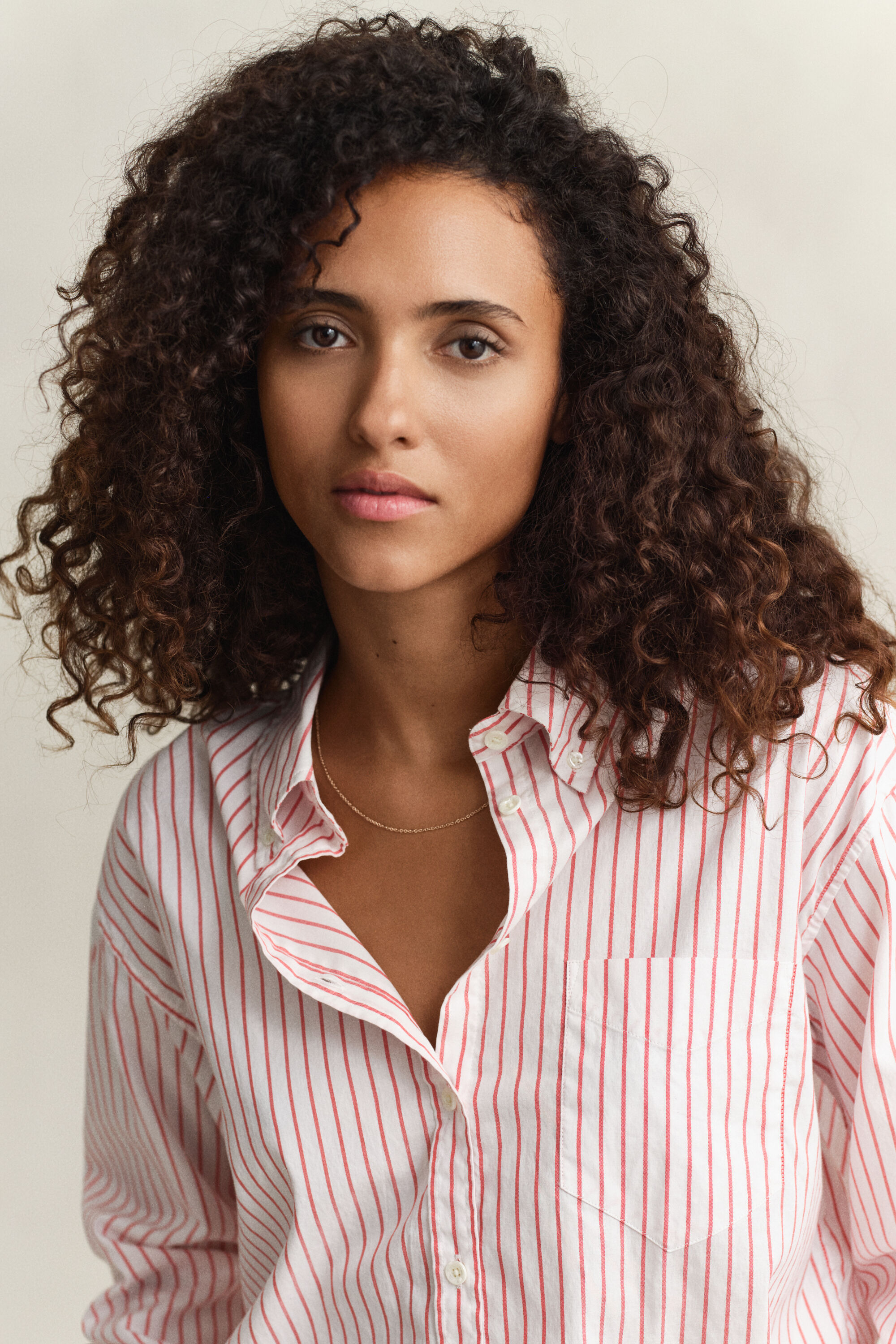 Chemise en coton Oxford à rayures Luxury