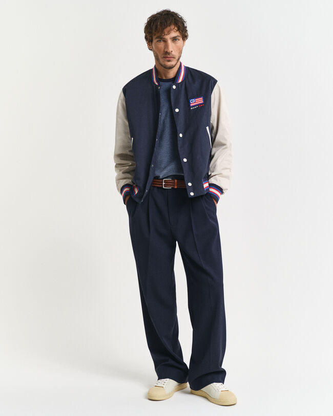 T-shirt en coton Oxford quadricolore