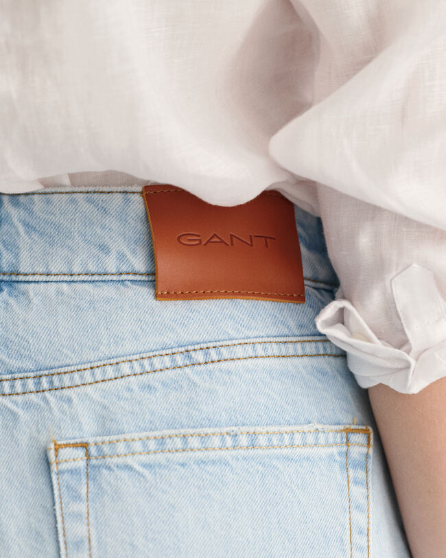 Short regular fit mi-long en denim