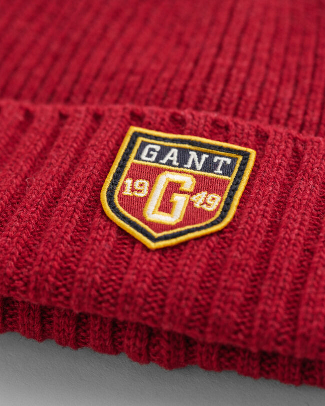 Coffret cadeau bonnet et écharpe en laine avec écusson