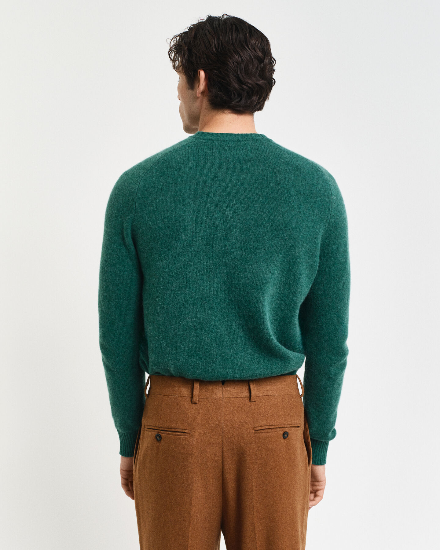 Pull ras du cou en laine m&eacute;lang&eacute;e