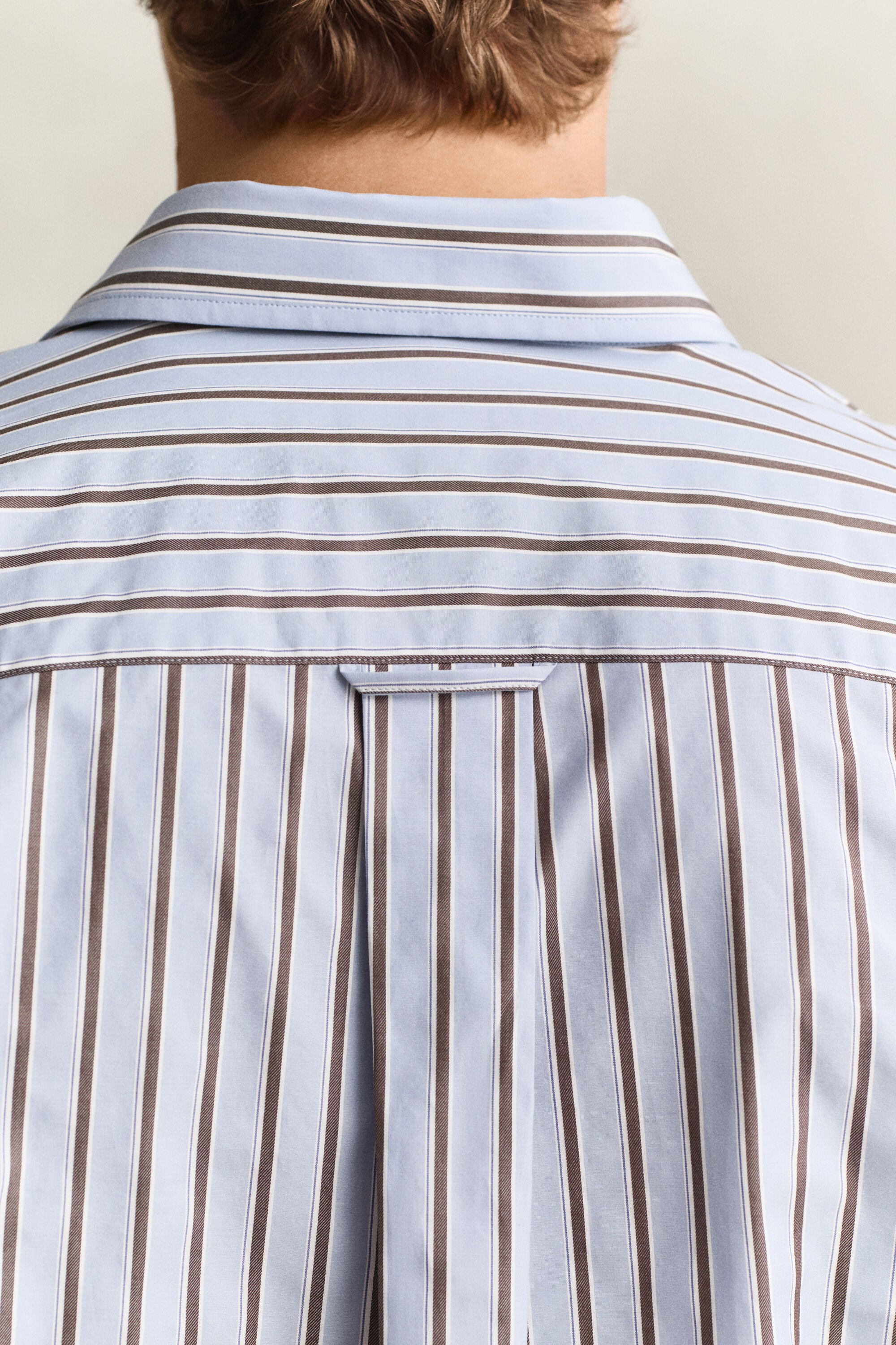 Chemise à rayures dobby