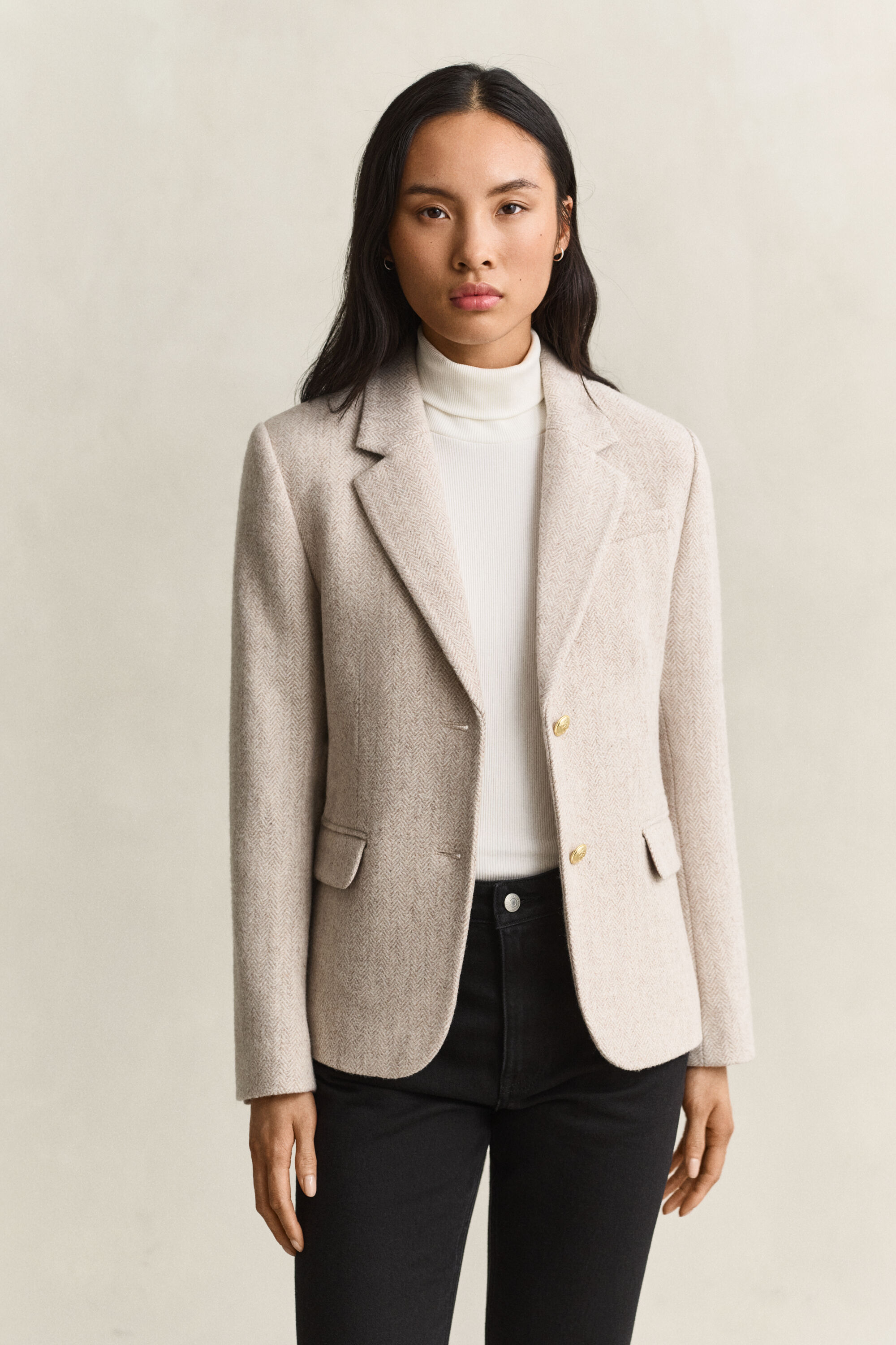 Veste blazer à chevrons